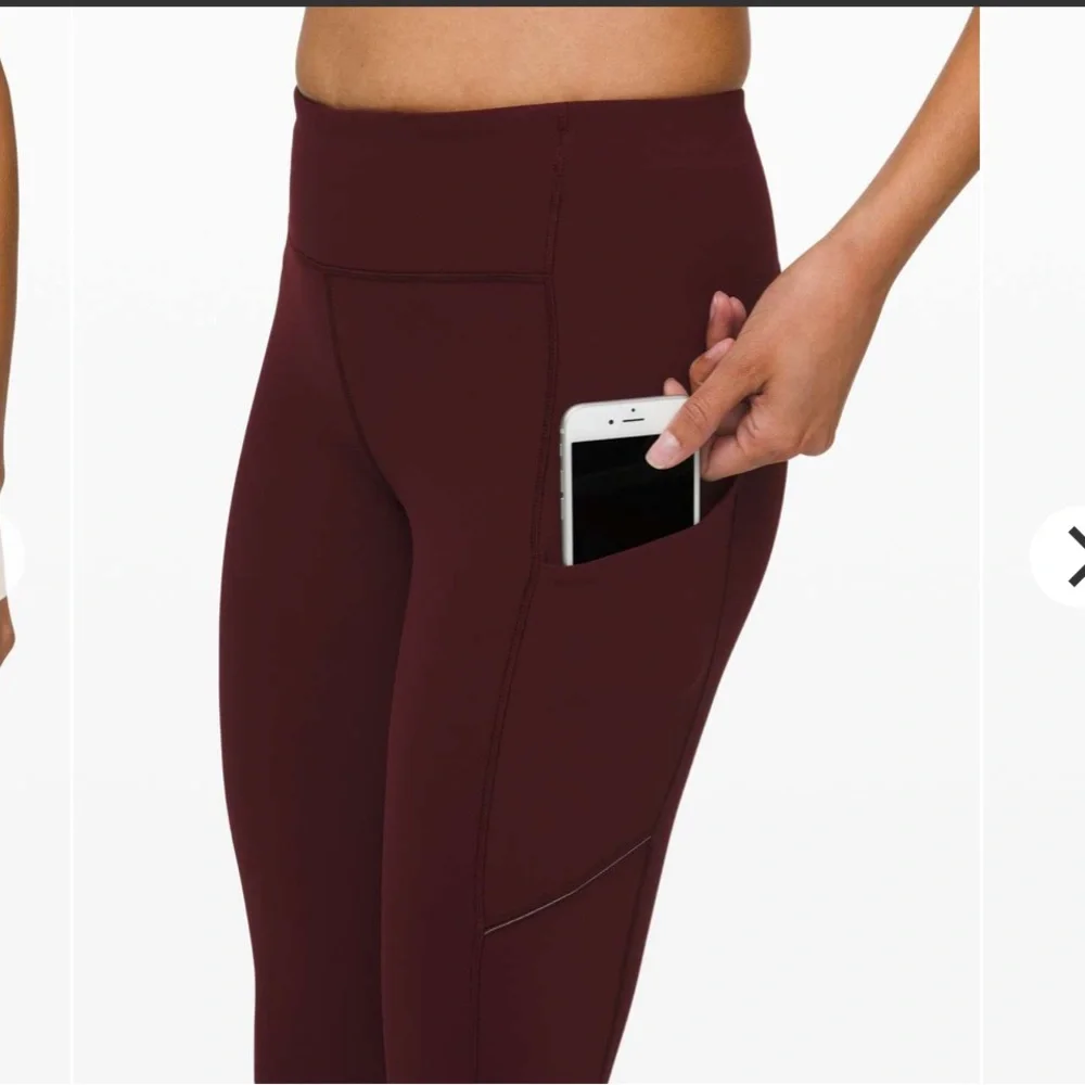 Lululemon Speed Up Tight 25” In‎ Garnet Size 8